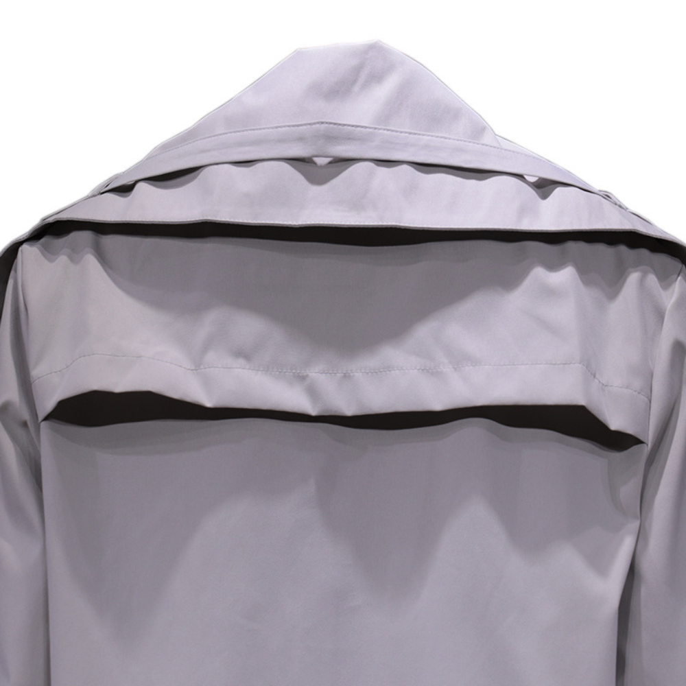 EVASIEL - Abrigo largo oversize con capucha para mujer