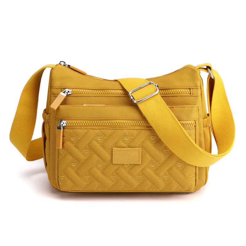 Bolso de hombro clásico y elegante con acabado lujoso – LUVINA