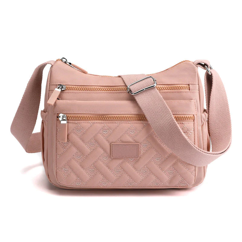 Bolso de hombro clásico y elegante con acabado lujoso – LUVINA