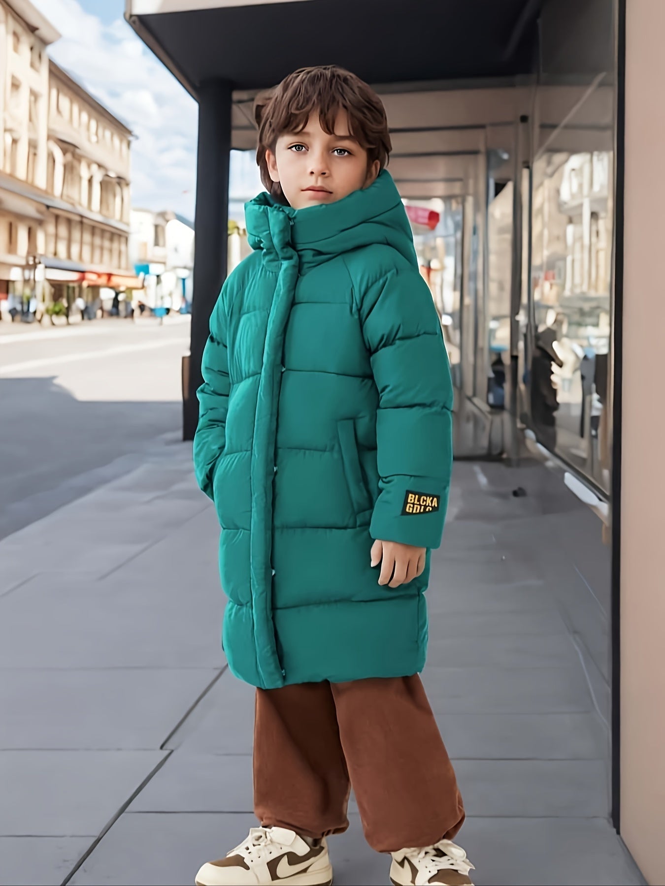MATEO - Abrigo medio largo con cremallera para niño
