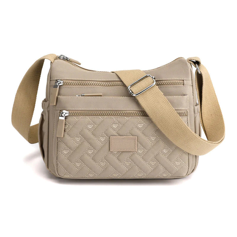 Bolso de hombro clásico y elegante con acabado lujoso – LUVINA
