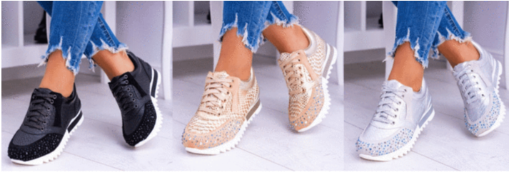 Zapatillas modernas con estampado llamativo para mujer – Gwenora