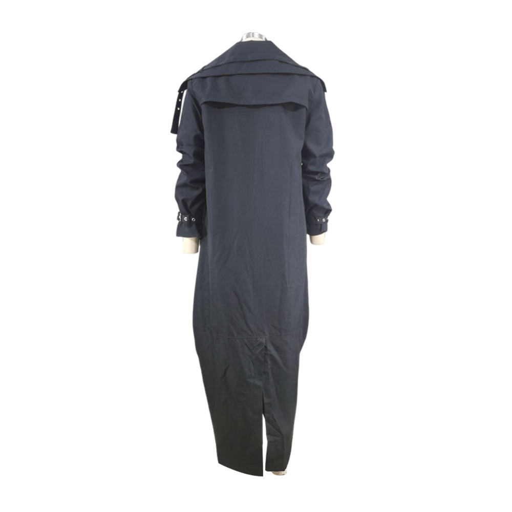 EVASIEL - Abrigo largo oversize con capucha para mujer