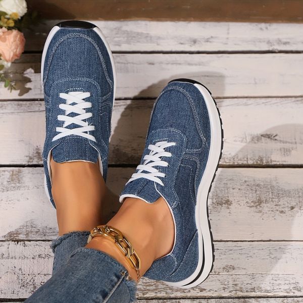 Zapatillas cómodas de mujer con estilo vaquero y suela ligera – LYNNA