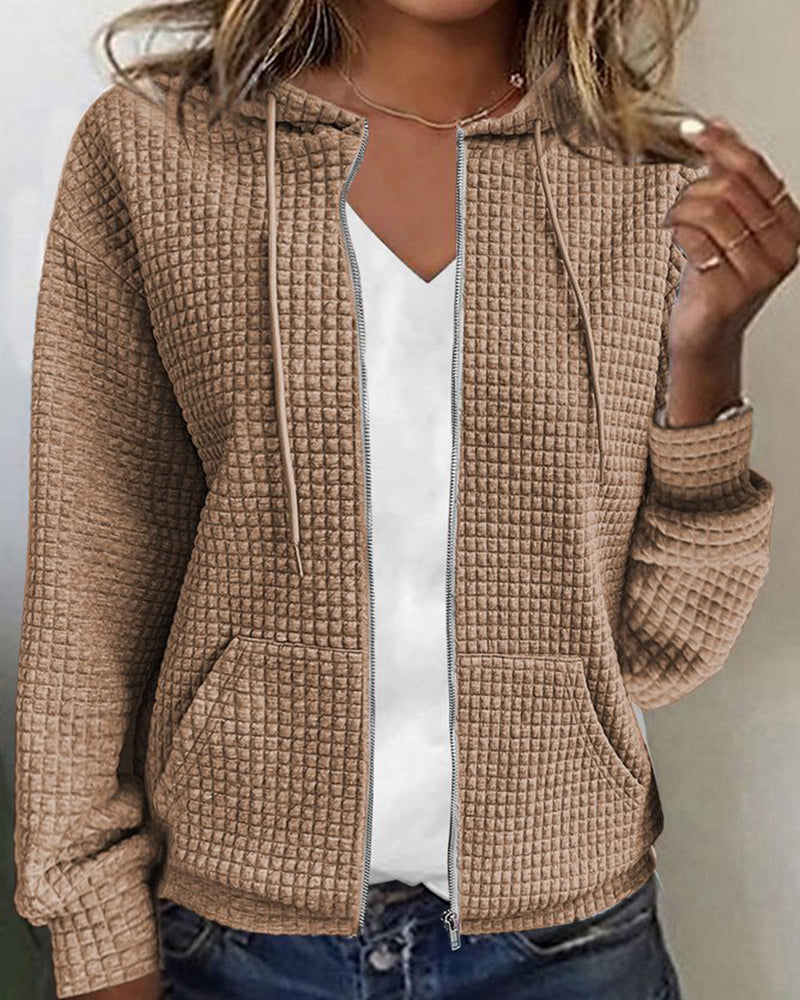ANITA – Chaqueta casual con cordones ajustables para mujer