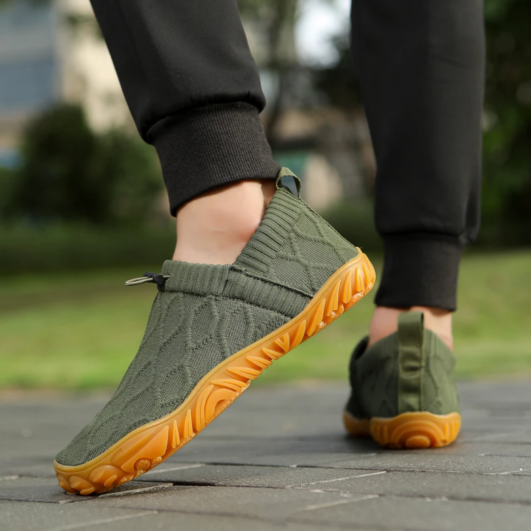 Zapatillas barefoot de senderismo con puntera ancha y suela antideslizante – ROOTSTEPS