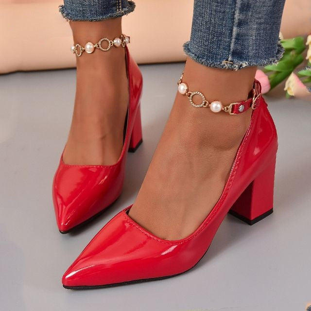 Zapatos de tacón grueso cómodos para mujer – BELMIRA