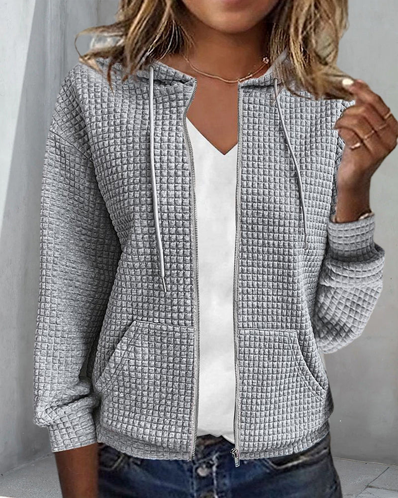 ANITA – Chaqueta casual con cordones ajustables para mujer