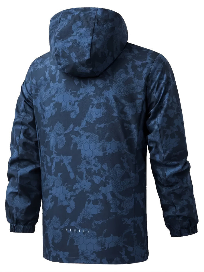 MATTIA - Cortavientos de camuflaje cálido para exteriores para hombre