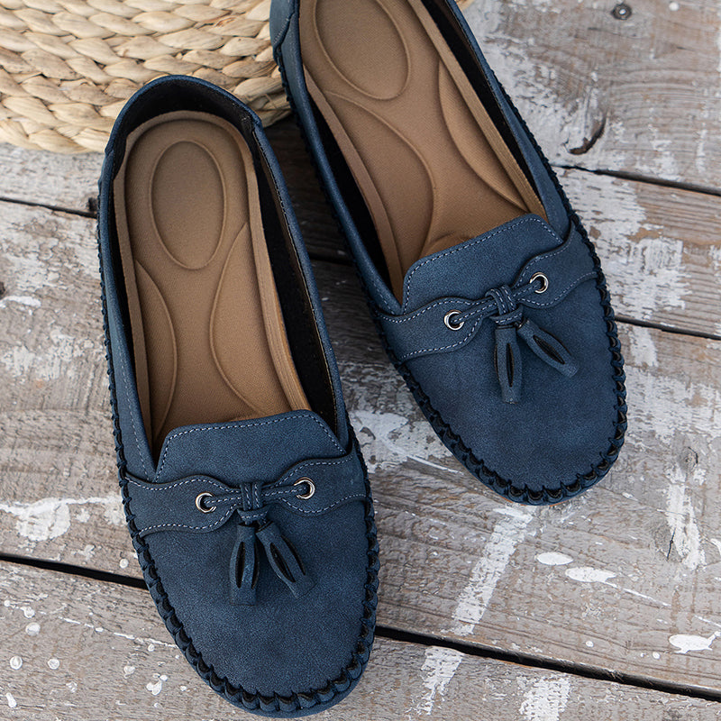 Mocasines elegantes para mujer con lazo y suela flexible – LUNIA FLEX