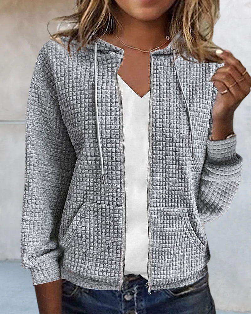 ANITA – Chaqueta casual con cordones ajustables para mujer