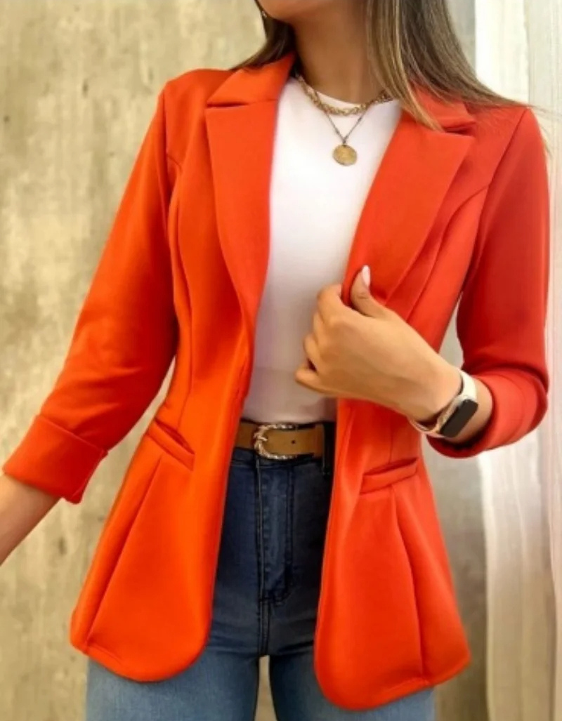 MIREIA - Blazer sin cierre para mujer, ideal para el día a día