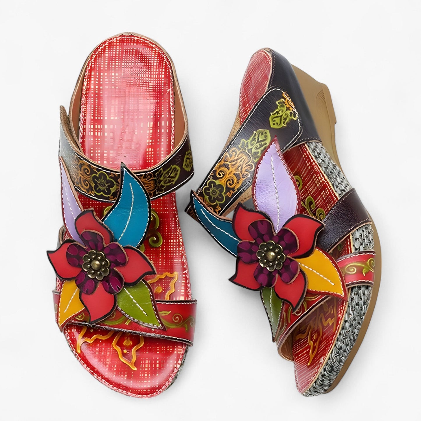 Sandalias bohemias para mujer con detalles trenzados – DALIA