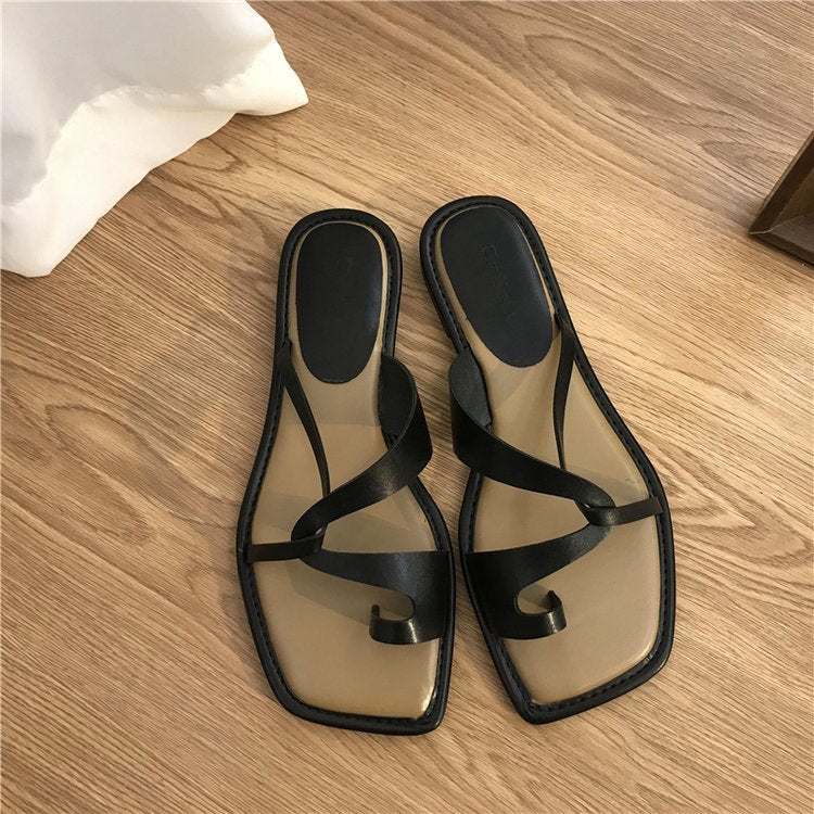 Tina - Sandalias de Verano con Anillo en el Dedo para Mujer para Exterior 2025