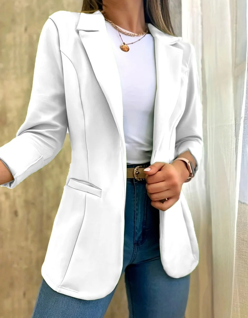 MIREIA - Blazer sin cierre para mujer, ideal para el día a día