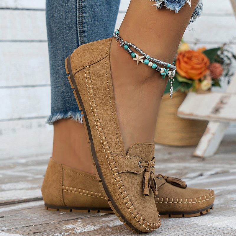 Mocasines elegantes para mujer con lazo y suela flexible – LUNIA FLEX