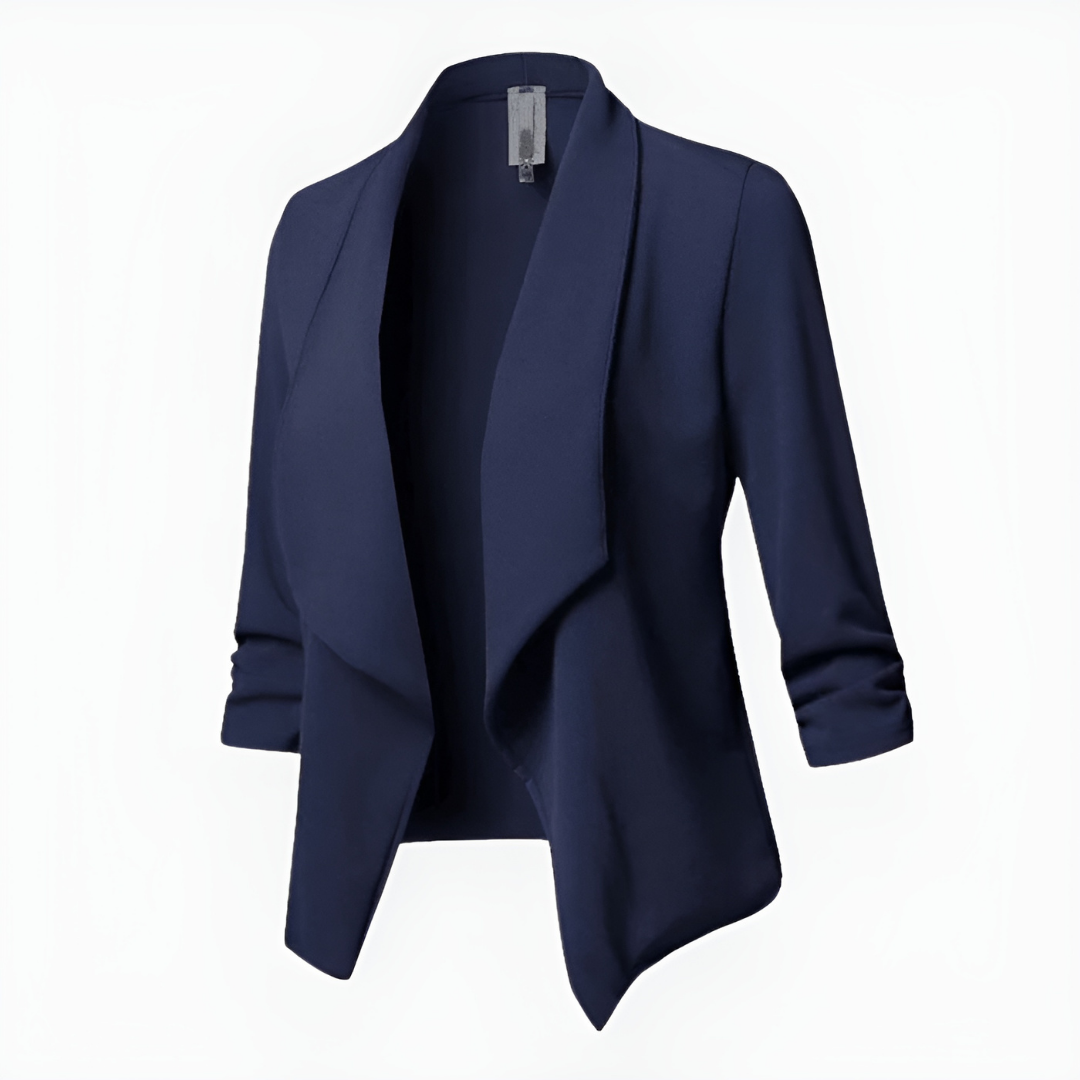 Blazer abierta para mujer con mangas 3/4 y estilo ligero – CLARISSA