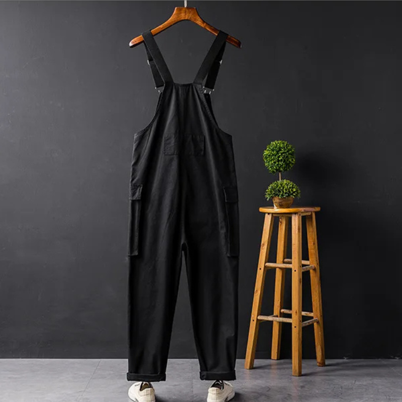 Peto cargo para hombre con pernera recta y estilo utilitario – AXEL