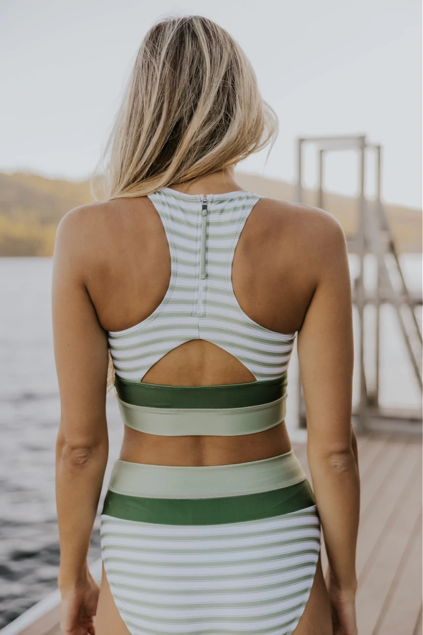 Bikini de mujer con cintura alta y top deportivo – MILAGROS
