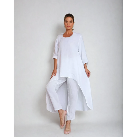 Conjunto loungewear de mujer con túnica oversize y pantalón cómodo – AMELIE