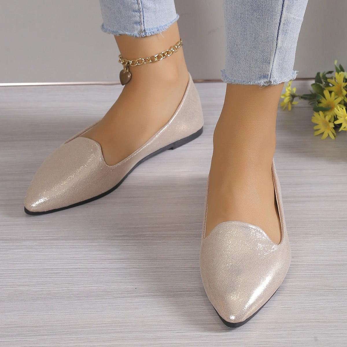 Bailarinas de mujer con punta fina y corte bajo – DAYANELLE