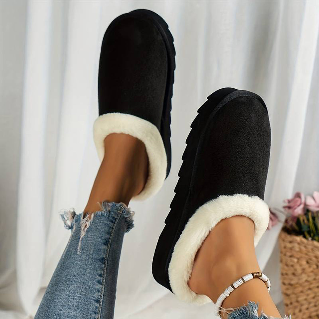 BRIDGET - Zapatillas de casa cálidas con suela gruesa para mujeres