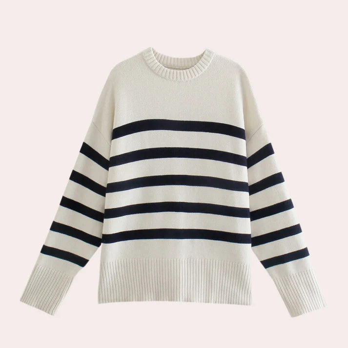 LORENZA – Suéter oversized de rayas para mujer