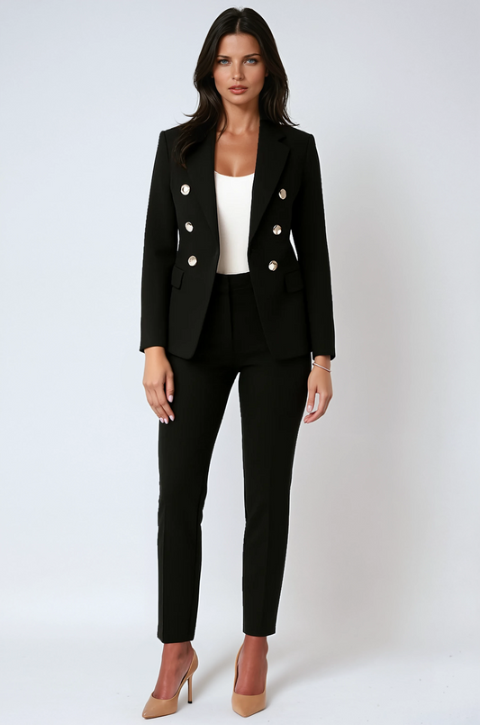 Conjunto de blazer y pantalón elegante para mujer – JULIANA