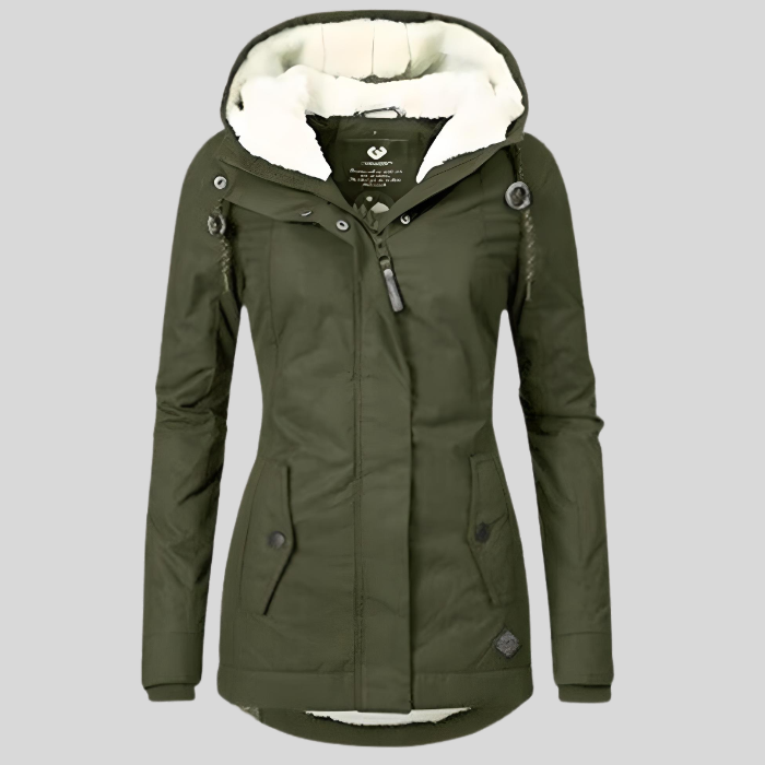 Chaqueta Impermeable Larga con Capucha para Mujer – CHRISTIN