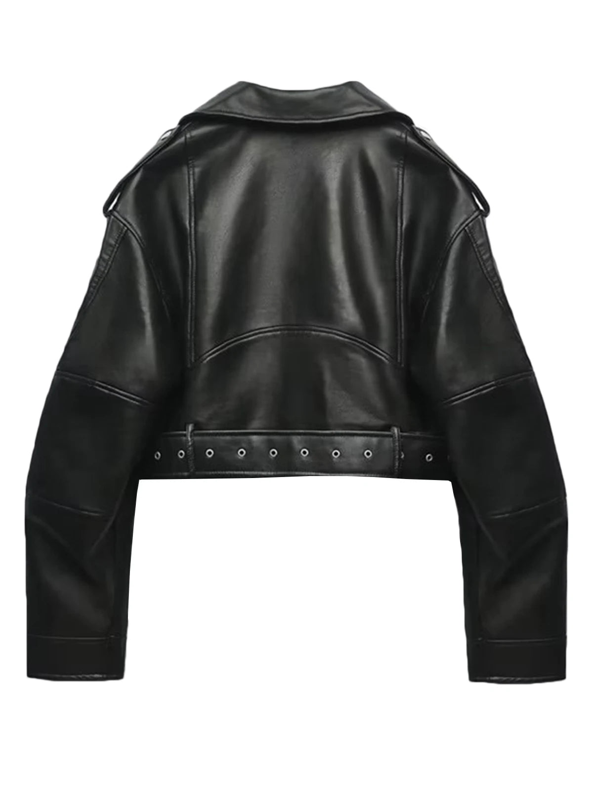 Chaqueta clásica de mujer en piel sintética con diseño elegante – CLAUDIA