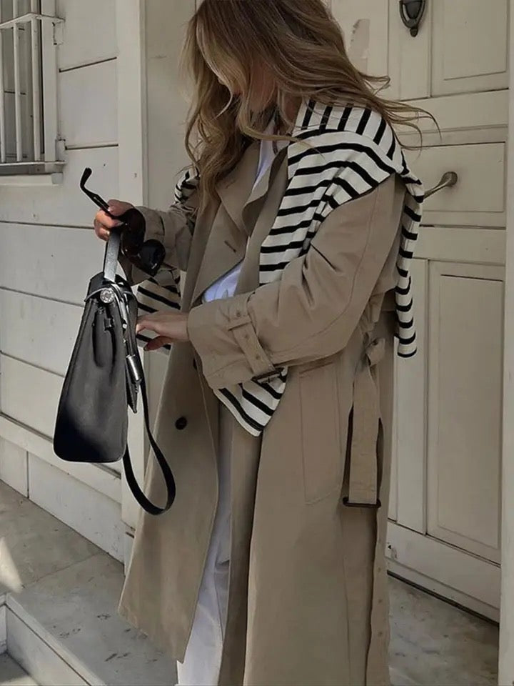 EULALIA - Gabardina larga de invierno para mujeres