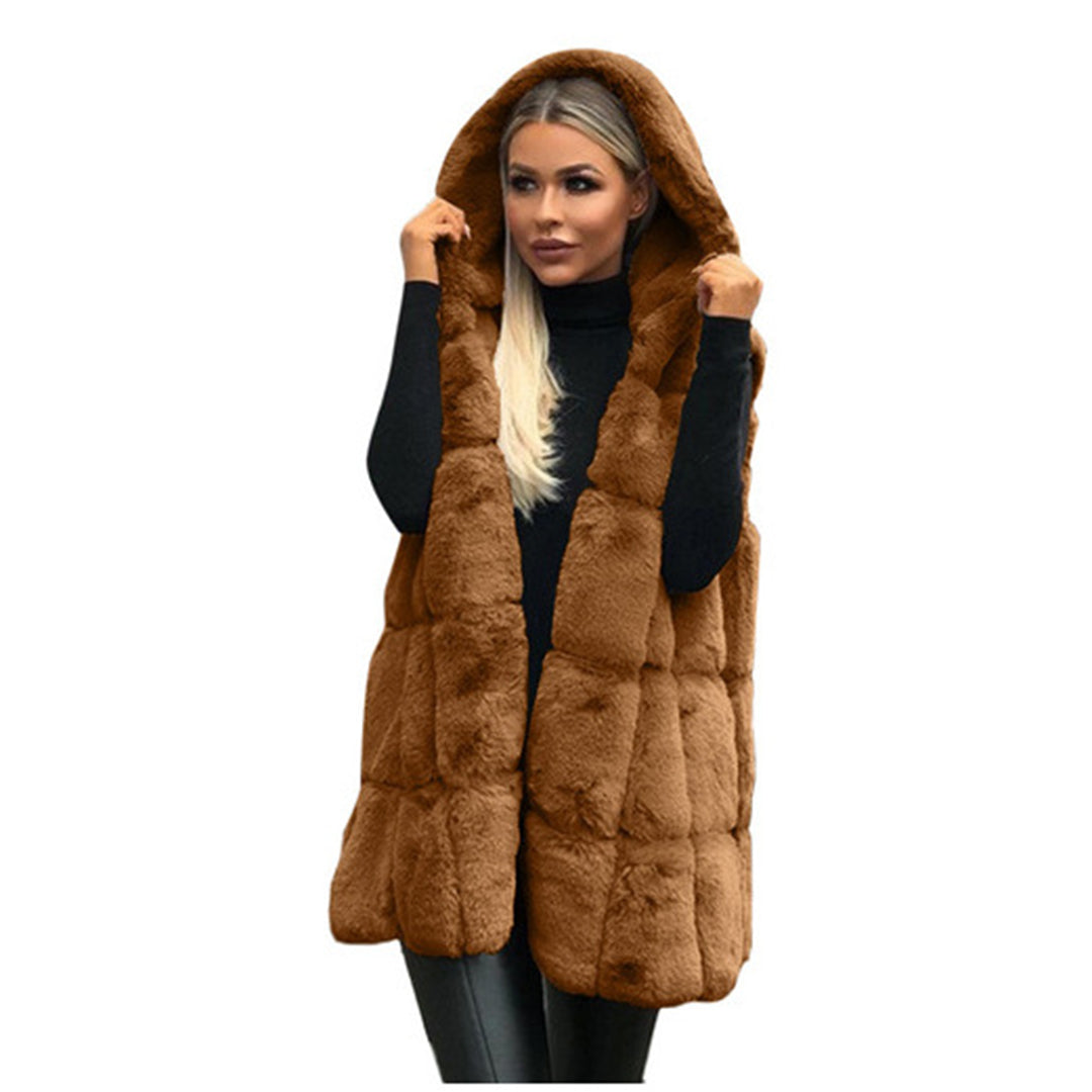 CANDACE – Cárdigan chic largo con capucha y cómodo para mujer