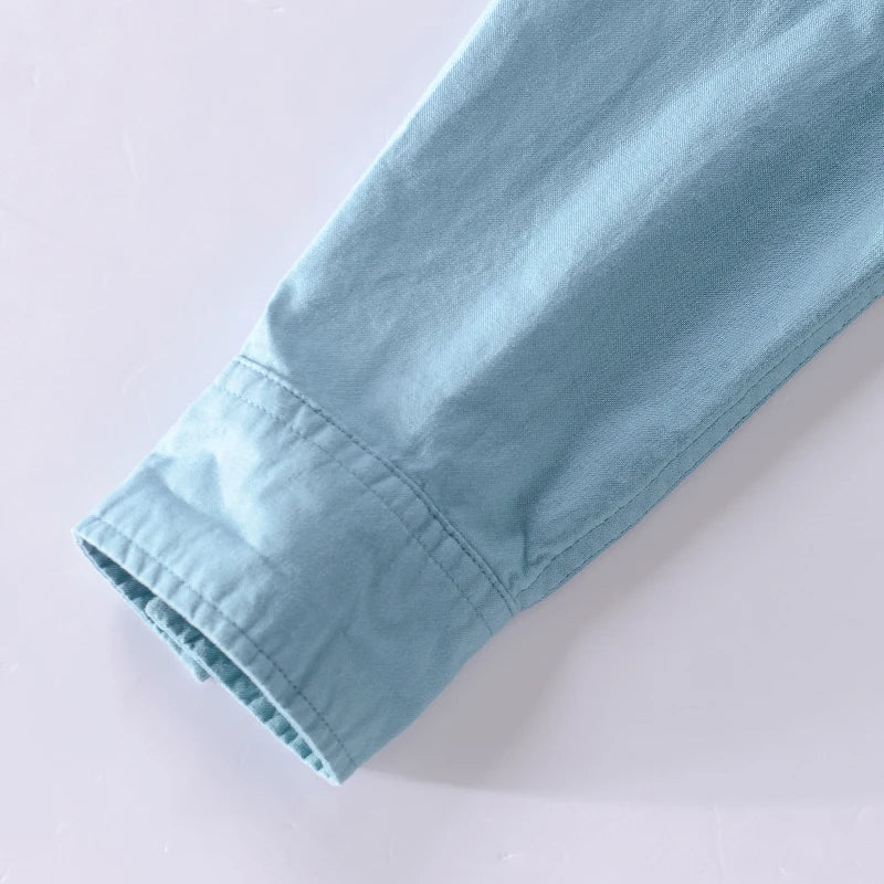 Camisa de hombre con cuello mao y corte recto – BALDURO