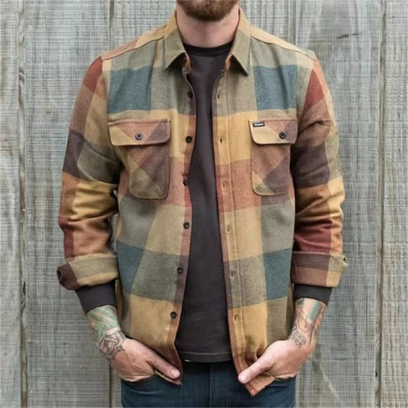 ENZO - Polo de verano para hombre con dos bolsillos frontales