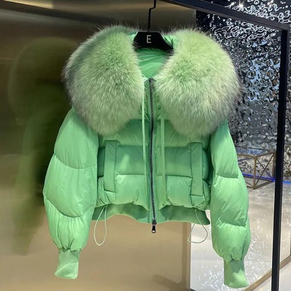 CALLIOPE - Abrigo acolchado de invierno con cuello de piel sintética para mujeres