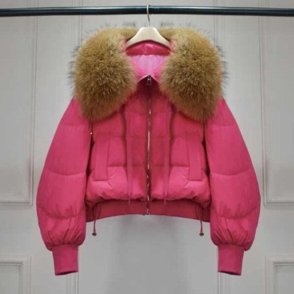 CALLIOPE - Abrigo acolchado de invierno con cuello de piel sintética para mujeres