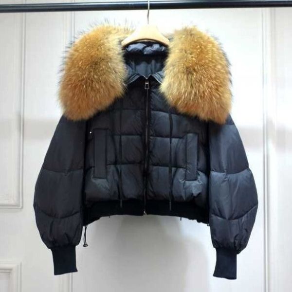 CALLIOPE - Abrigo acolchado de invierno con cuello de piel sintética para mujeres