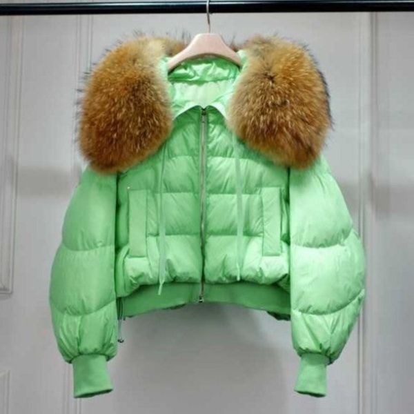 CALLIOPE - Abrigo acolchado de invierno con cuello de piel sintética para mujeres