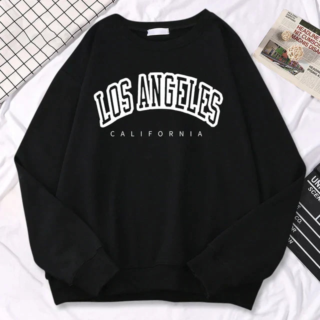 Sudadera oversize de mujer en forro polar con cuello redondo – JENNIFER