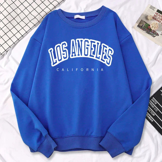 Sudadera oversize de mujer en forro polar con cuello redondo – JENNIFER