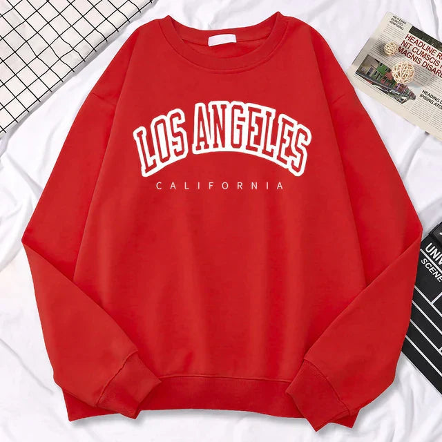 Sudadera oversize de mujer en forro polar con cuello redondo – JENNIFER