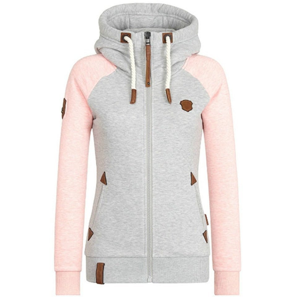 Sudadera con cremallera para mujer de estilo casual y ajuste cómodo – JOHANNA