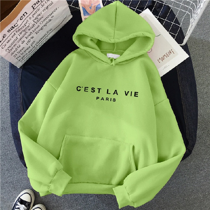 Sudadera oversize con capucha para mujer en colores vibrantes – KATRIN