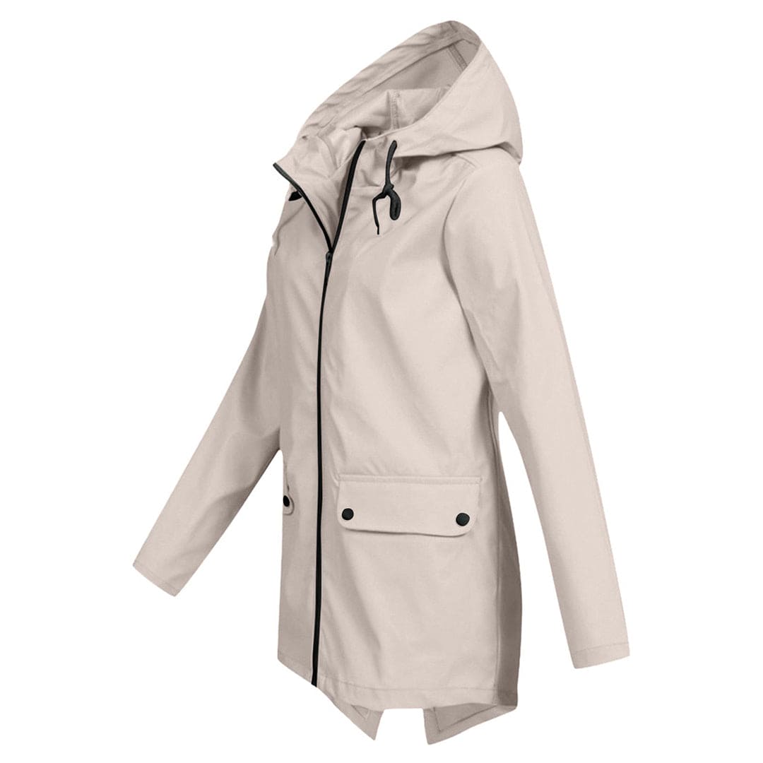 Chaqueta impermeable de mujer con capucha y tejido transpirable – KRISTIN