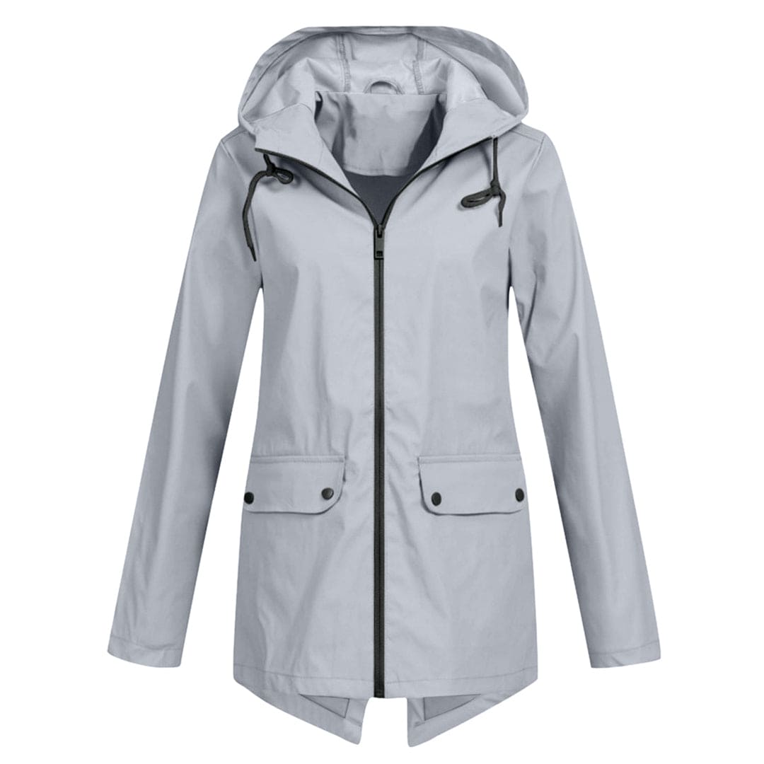 Chaqueta impermeable de mujer con capucha y tejido transpirable – KRISTIN