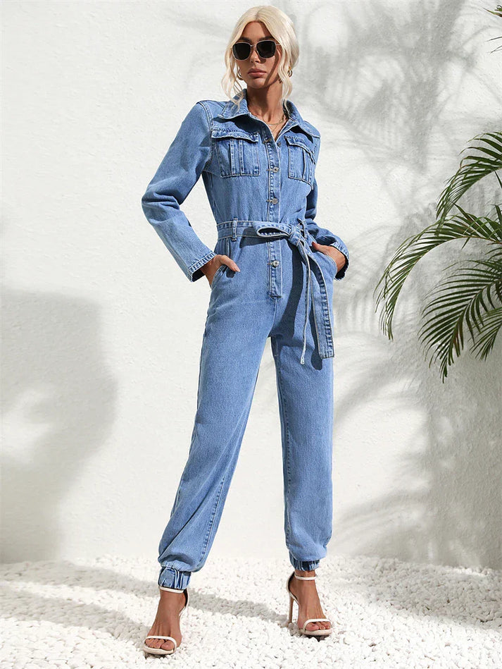 Mono vaquero casual para mujer con corte cómodo – LENA