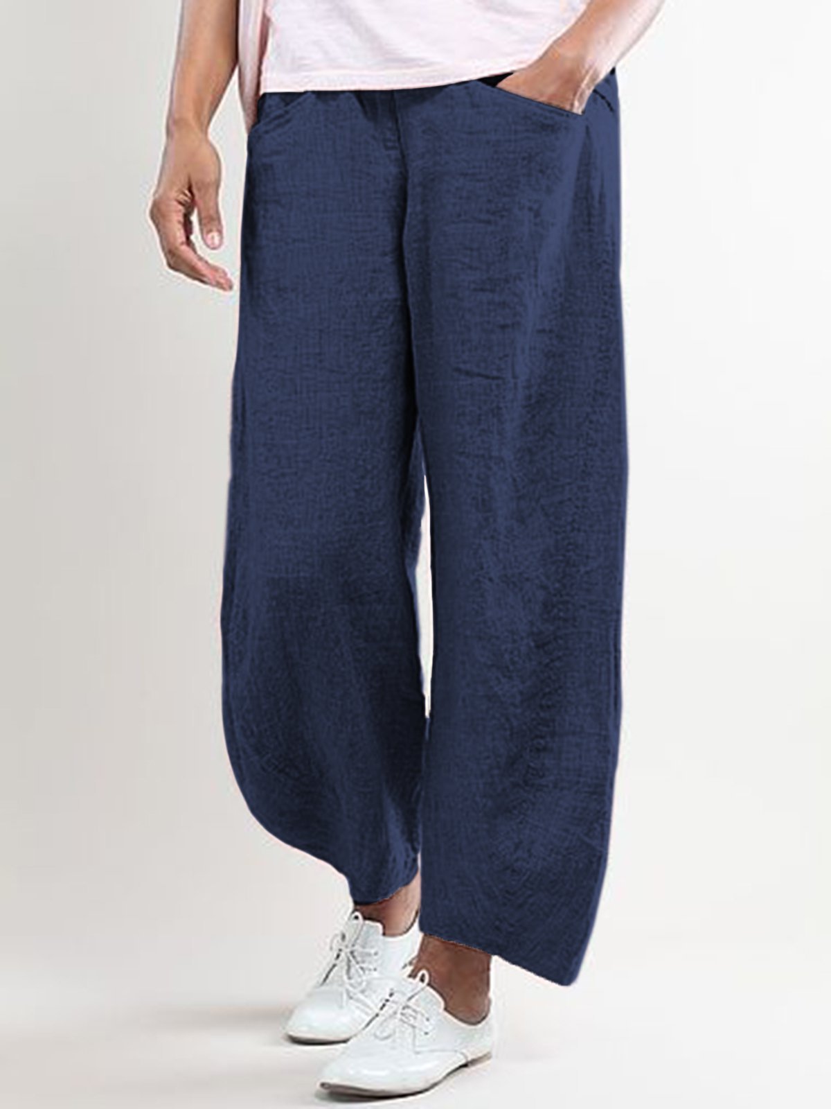 Pantalón de lino elegante para hombre con bolsillos – LUKARO