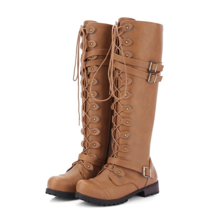 Botas con cordones elegantes para mujer con diseño robusto – MANUELA