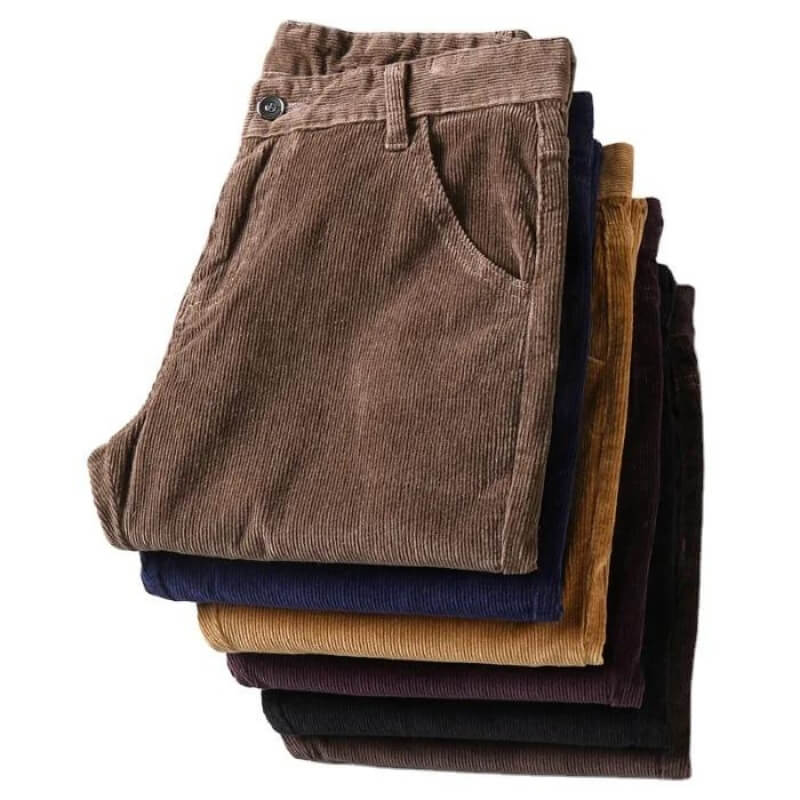 Pantalón clásico de pana para mujer con corte recto – MAVE