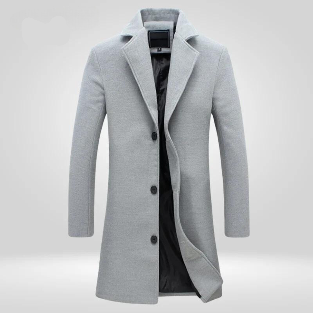 MARTY - Abrigo clásico con botones para hombre